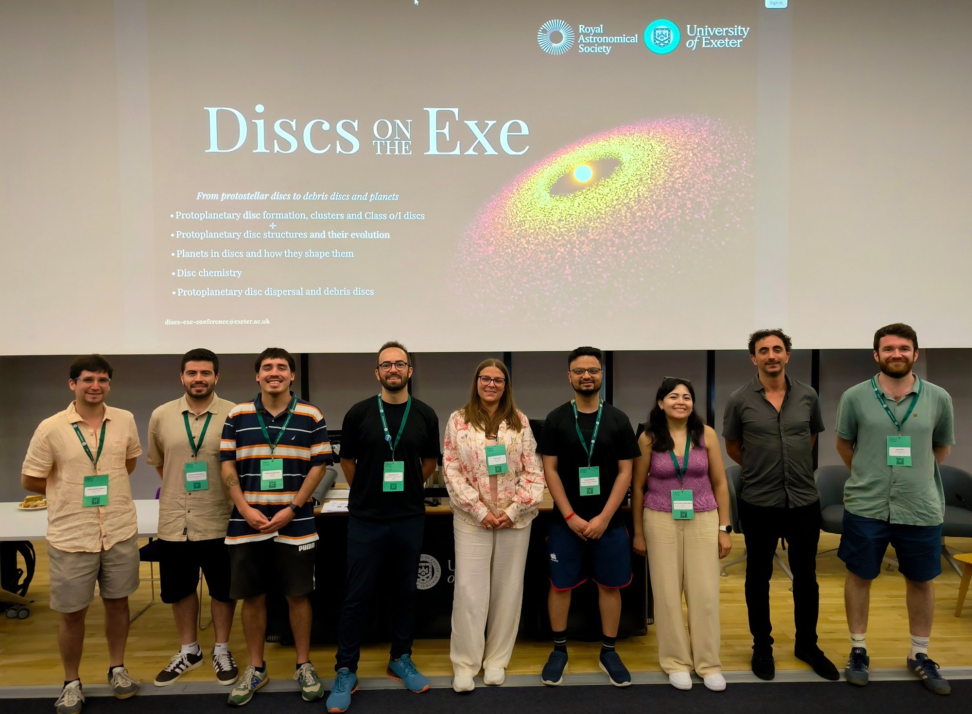 Delegación YEMS en la conferencia Discs on the Exe